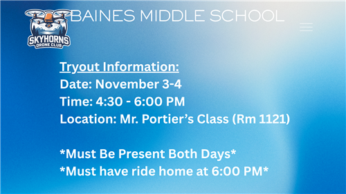 Tryout information
